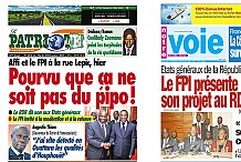 La reprise du dialogue politique entre le RDR et le FPI à la Une des journaux